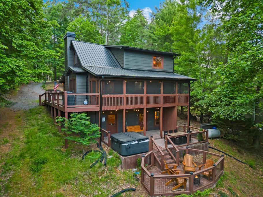 Lakeside Retreat Hot Tub Fishing Hiking Ellijay Dış mekan fotoğraf